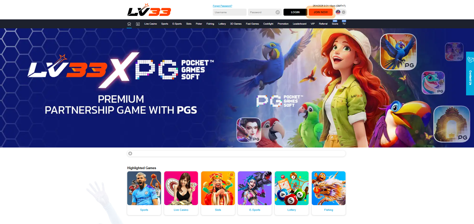 LV33asia Homepage Screenshot